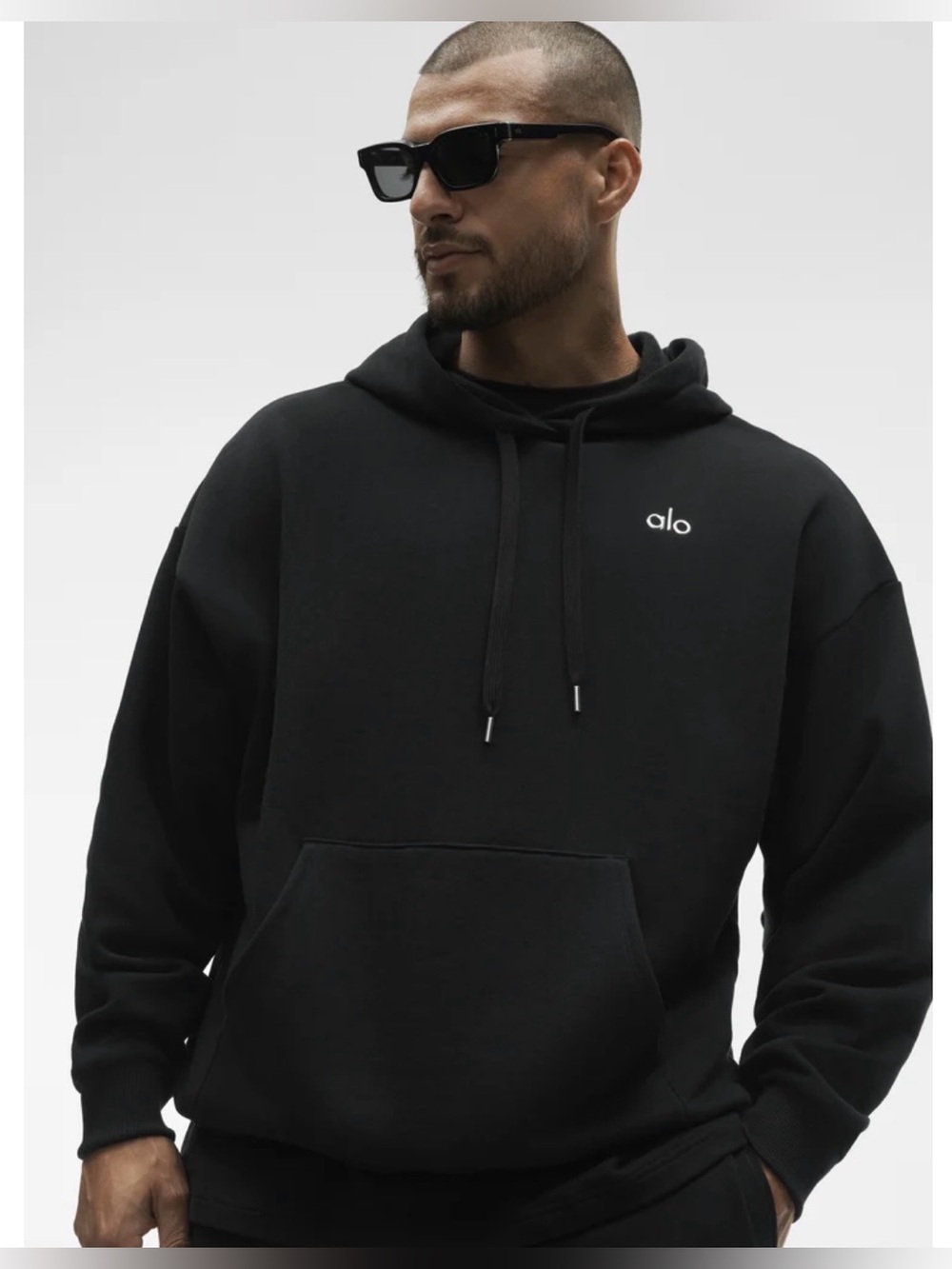 ALO Yoga Unisex “ACCOLADE” Black Hoodie
